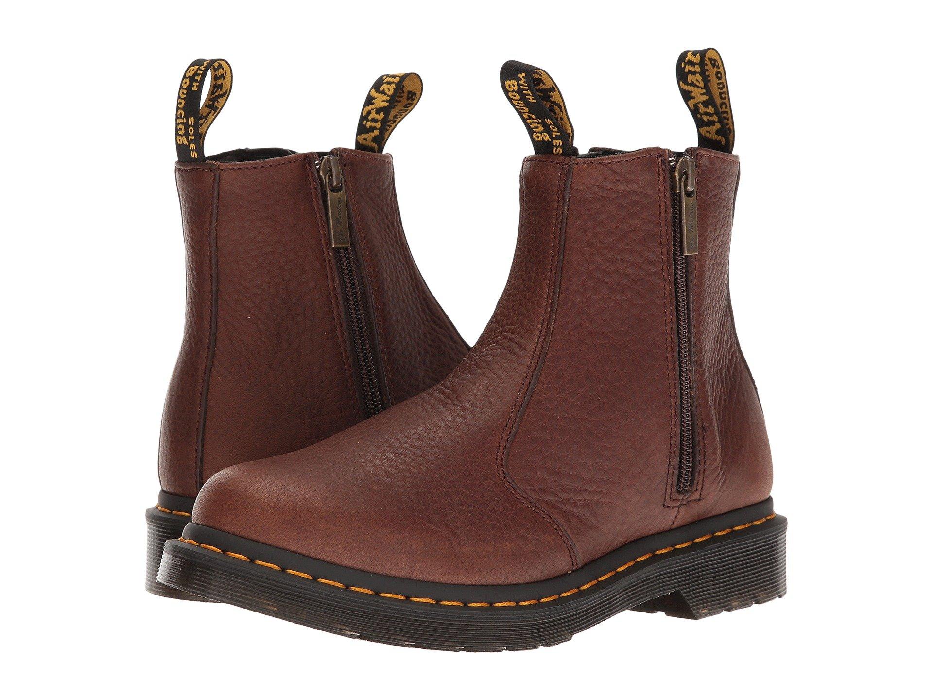 dr martens 2976 with zips brown