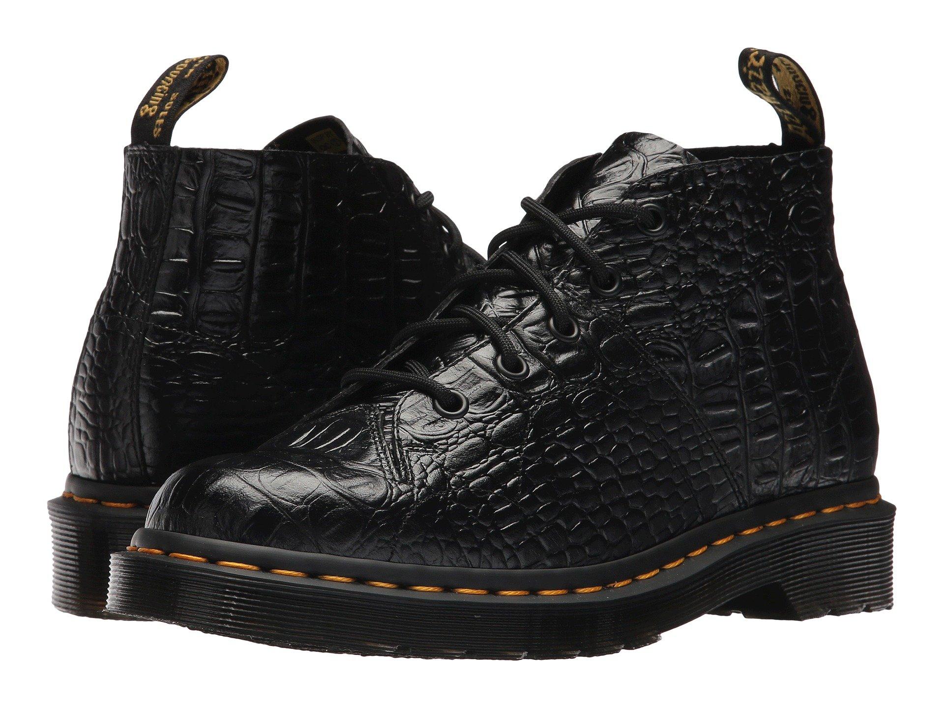 dr martens black new vibrance croco