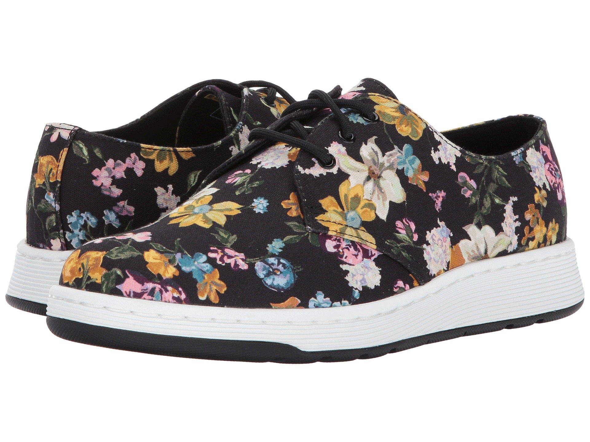 floral canvas dr martens