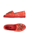 Dolce & Gabbana Espadrilles In Red