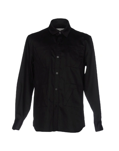 Public School Solid Color Shirt In Black