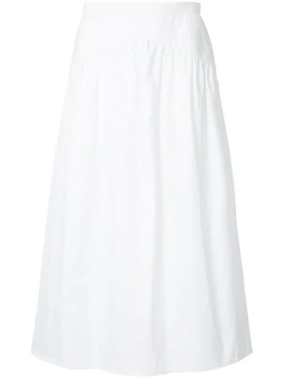 Atlantique Ascoli Flared Skirt - White