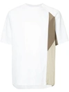 Kolor Contrast Panel T-shirt In White