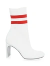 Rag & Bone Ellis Striped Sock Boot In White