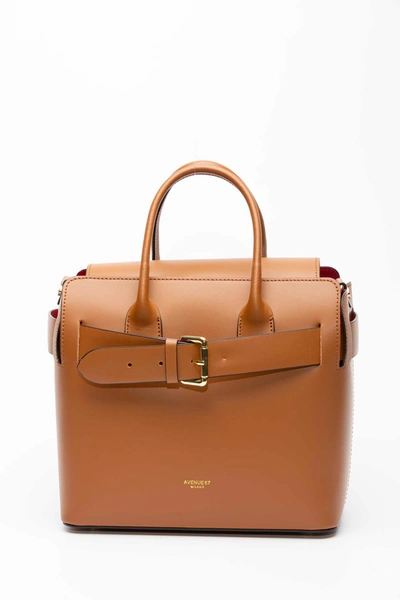Avenue 67 Brown Leather Taylor Bag In Cuoio