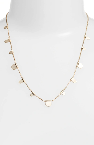 Kendra Scott Olive Chain Station Necklace In Rose Gold