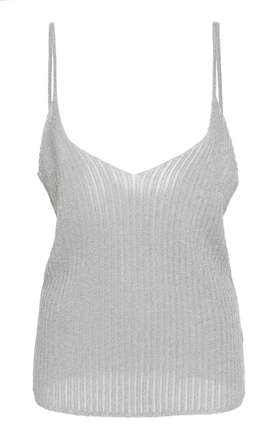 Mes Demoiselles Mike Knitted Top In Silver