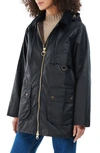 Barbour Highclere Wax Jacket In Navy