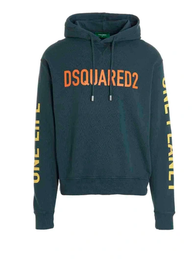 トップス DSQUARED2 One Life One Planet Dsquared2 Men's One Life One Planet Hoodie In Green | ModeSens