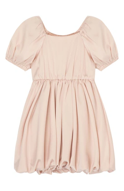 Habitual Girls' Charmeuse Bubble Dress - Little Kid In Light Pink