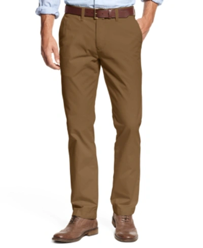 Tommy Hilfiger Men's Th Flex Stretch Regular-fit Chino Pant In Cohiba Brown