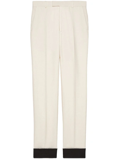 Gucci Wool Mohair Pant In White