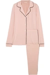 Eberjey Gisele Stretch-modal Jersey Pajamas In Pastel Pink