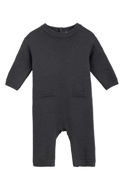 Miles The Label Unisex Sweater Knit Coverall - Baby In Dark Gray