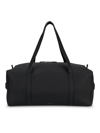The Row Gio Leather Duffel Bag In Black