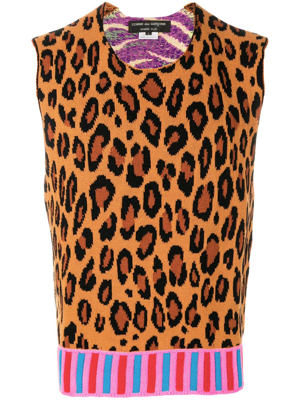 animal print sweater vest