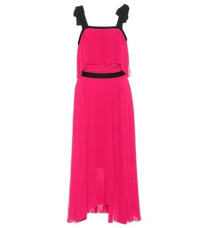 Philosophy Di Lorenzo Serafini Pleated Sleeveless Dress In Pink