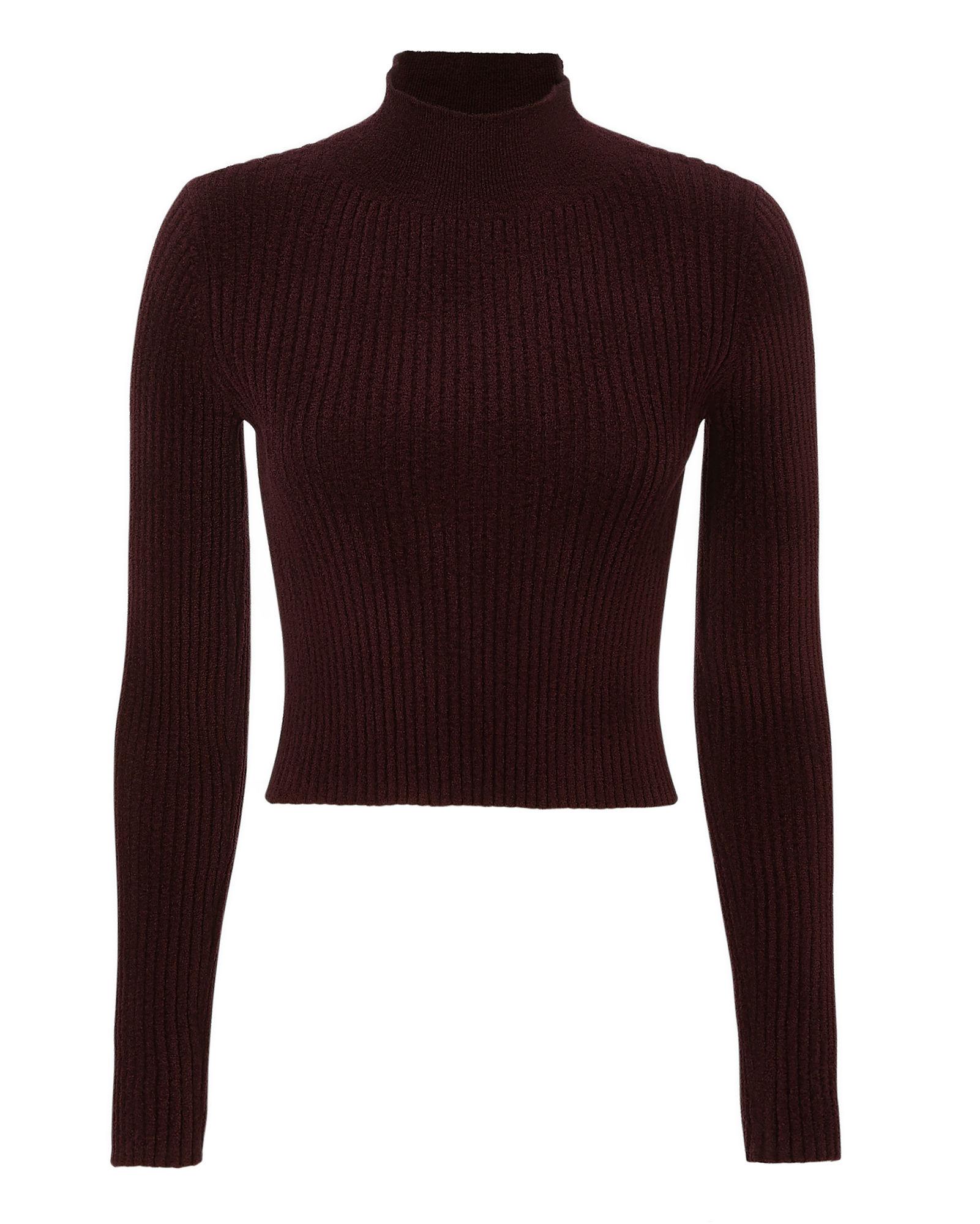 Exclusive For Intermix Cropped Ribbed Sweater | ModeSens