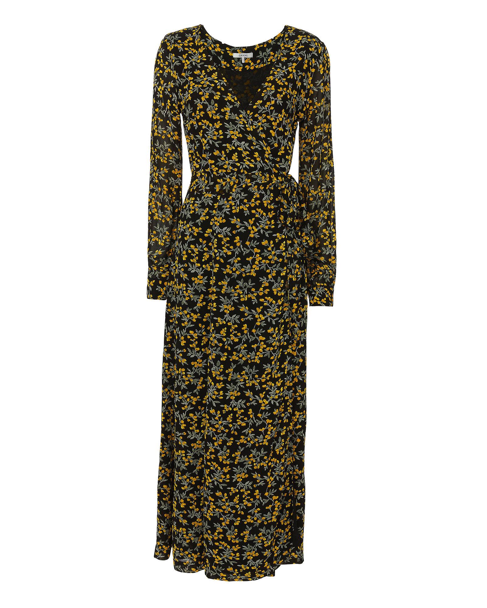 ganni marceau georgette maxi dress