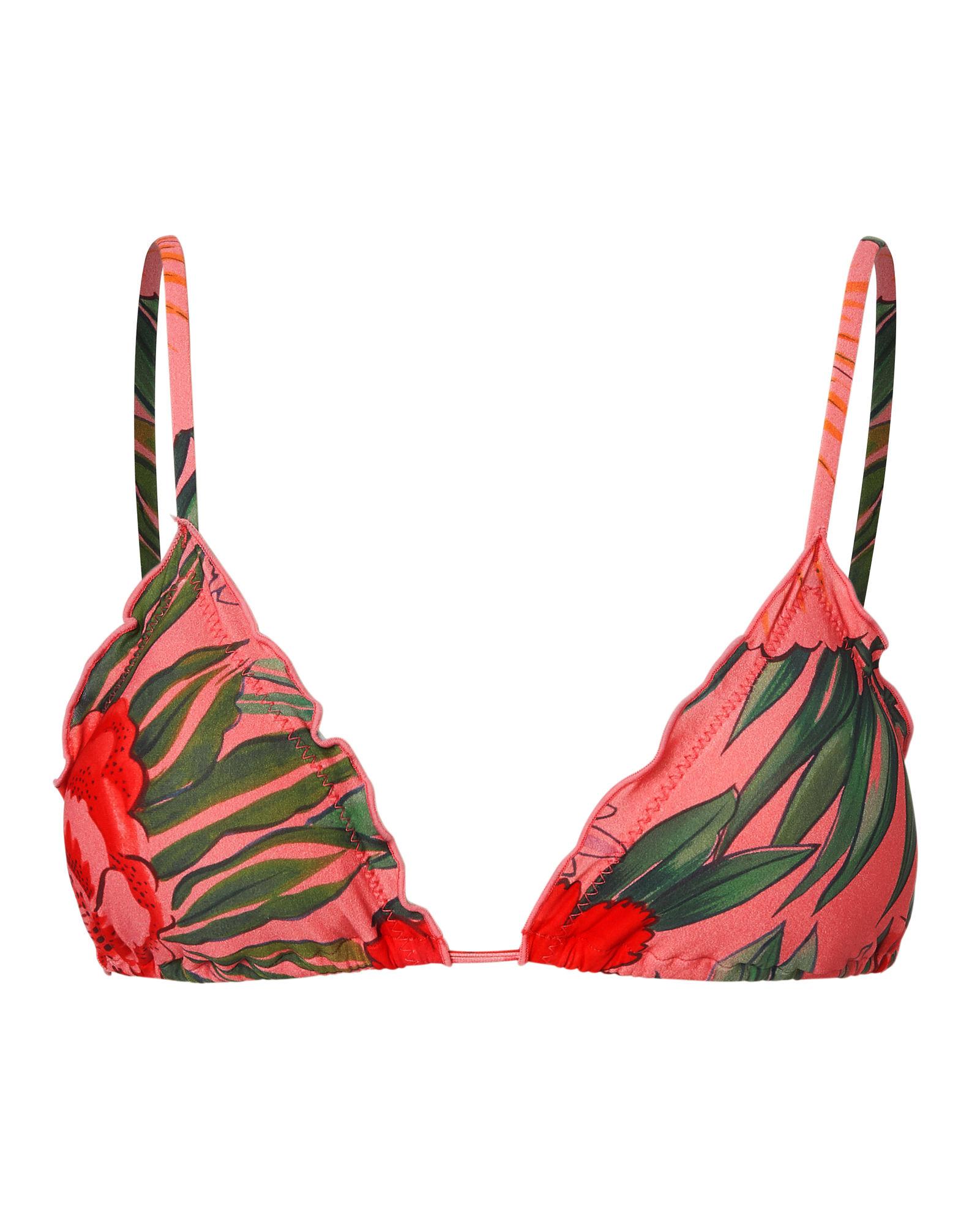 Salinas Adele Floral Triangle Bikini Top | ModeSens