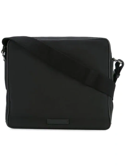Gieves & Hawkes Zipped Shoulder Bag In Black