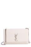 Saint Laurent Medium Kate Calfskin Leather Shoulder Bag - Ivory In Cream