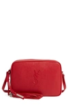 Saint Laurent Small Mono Leather Camera Bag - Red In Rouge Eros