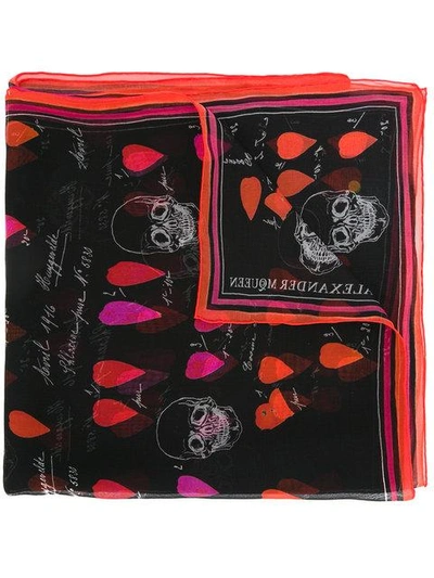 Alexander Mcqueen Skull Print Scarf