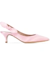 Tabitha Simmons Side Bow Detail Pumps In Pink & Purple