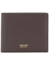 Tom Ford Full-grain Leather Billfold Wallet In Brown