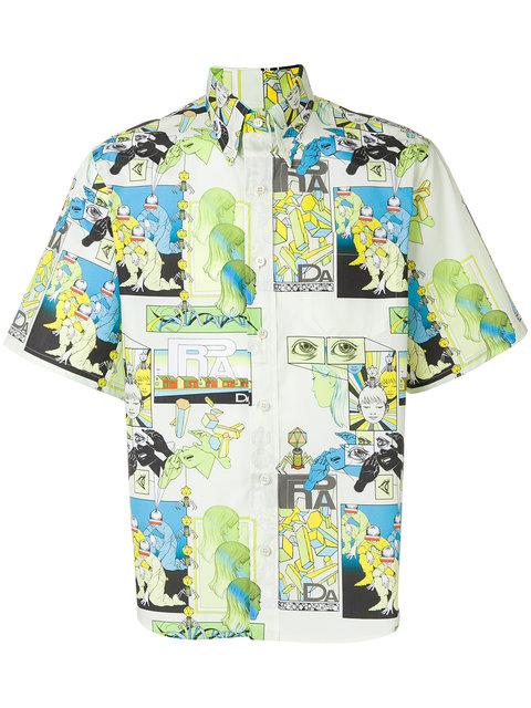 Comic print short sleeved jacket | Prada | MATCHESFASHION Comic print short sleeved jacket | Prada | MATCHESFASHION