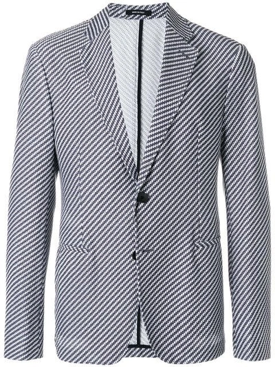 Giorgio Armani Woven Blazer - Grey