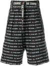 Sacai Vector Print Shorts In Black