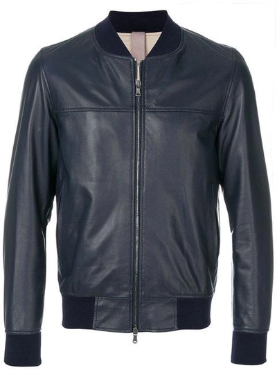 Orciani Bomber Jacket In Blue