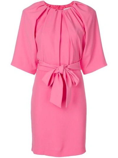 Maison Margiela Tie Waist Shift Dress - Pink