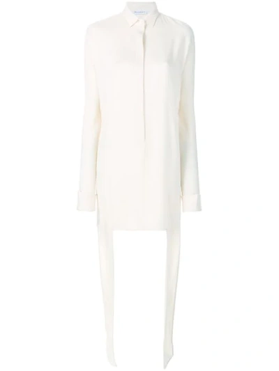 Jw Anderson Tunic Shirt Dress In White