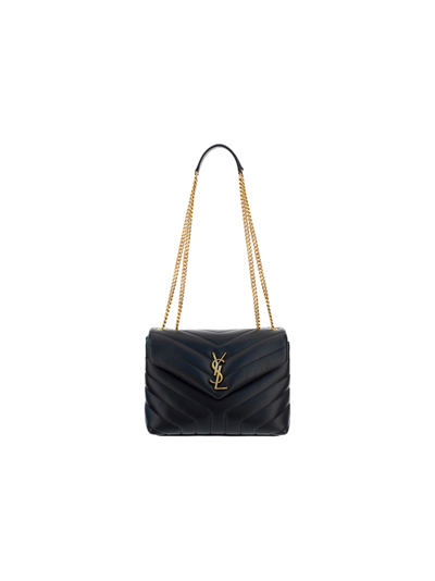 Saint Laurent Loulou Shoulder Bag In Nero