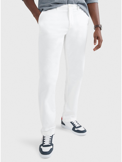 Tommy Hilfiger Men's Modern-fit Th Flex Stretch Comfort Solid Performance Pants In White