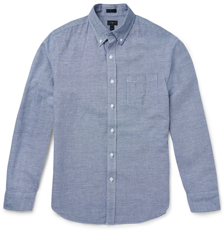 J.crew Slim-fit Linen And Cotton-blend Shirt | ModeSens