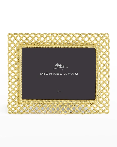 Michael Aram Love Knot Rectangular Picture Frame In Gold