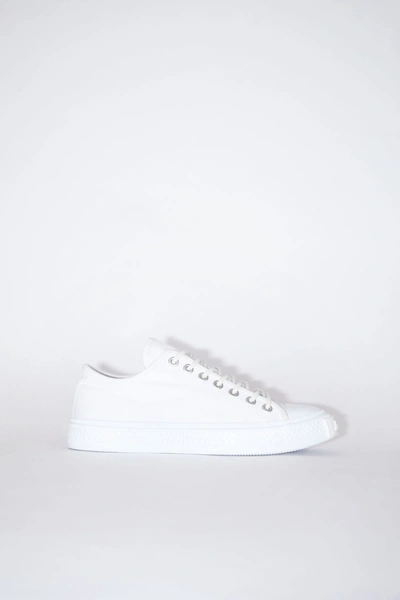 Acne Studios Low Top Sneakers In Optic White
