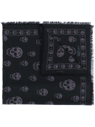 Alexander Mcqueen Skull Print Scarf