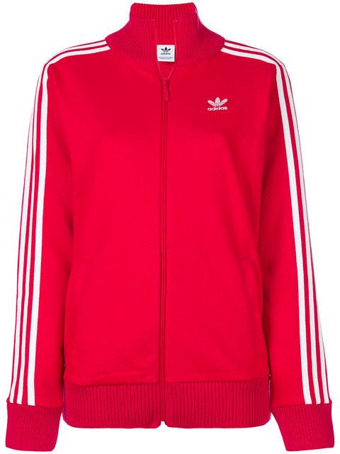 red adidas popper pants