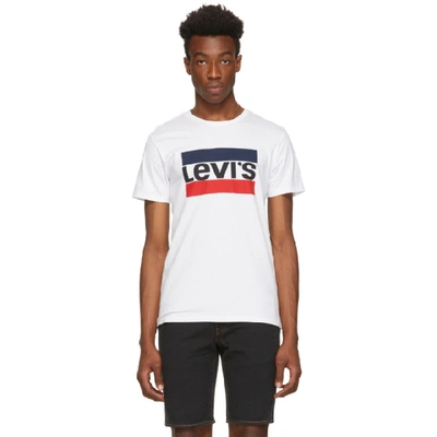 Levi's Limited: Old School Men's Logo Chenille Patch T-shirt, Created For Macy's In White