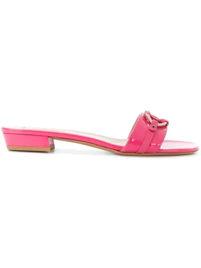 Valentino Garavani V-rivet Slide Sandal In Pink