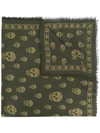 Alexander Mcqueen Skull Motif Scarf