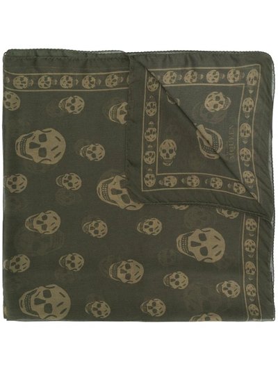 Alexander Mcqueen Skull Motif Scarf