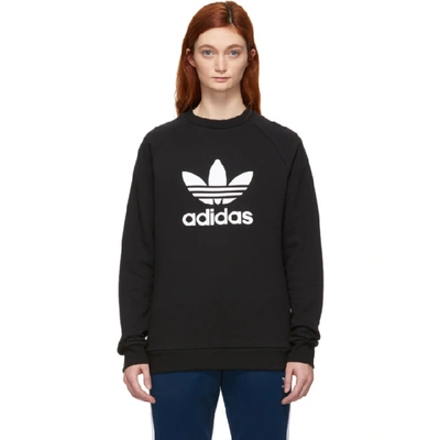 Adidas Originals Black Trefoil Warm-up Sweatshirt