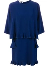 Stella Mccartney Ruffle Trim Dress - Blue