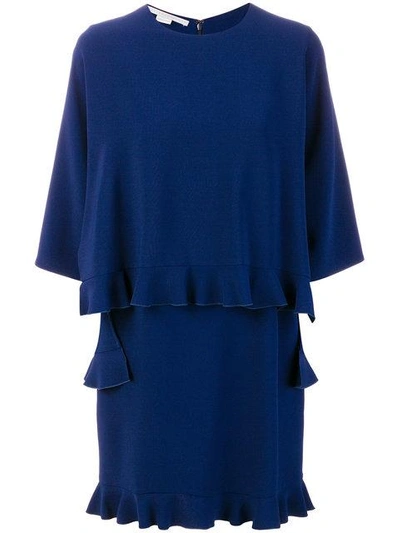 Stella Mccartney Ruffle Trim Dress - Blue